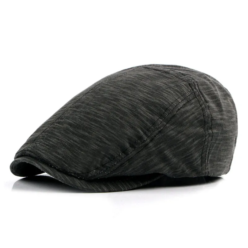 Men's Fashion Beret Hats - Navy Blue,Light Gray,Khaki,Dark Blue,Black,Red