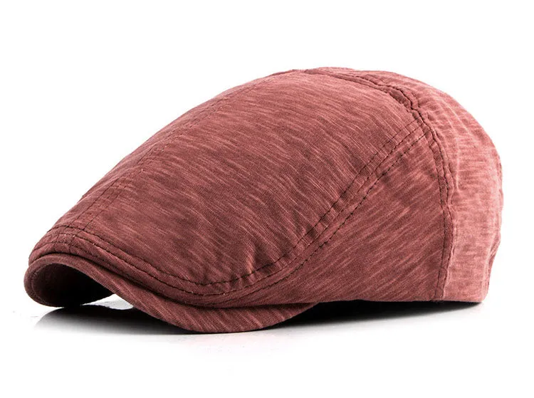 Men's Fashion Beret Hats - Navy Blue,Light Gray,Khaki,Dark Blue,Black,Red