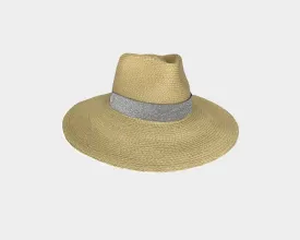 Metallic Silver Panama Style  Sun Hat - The Cap D'antibes