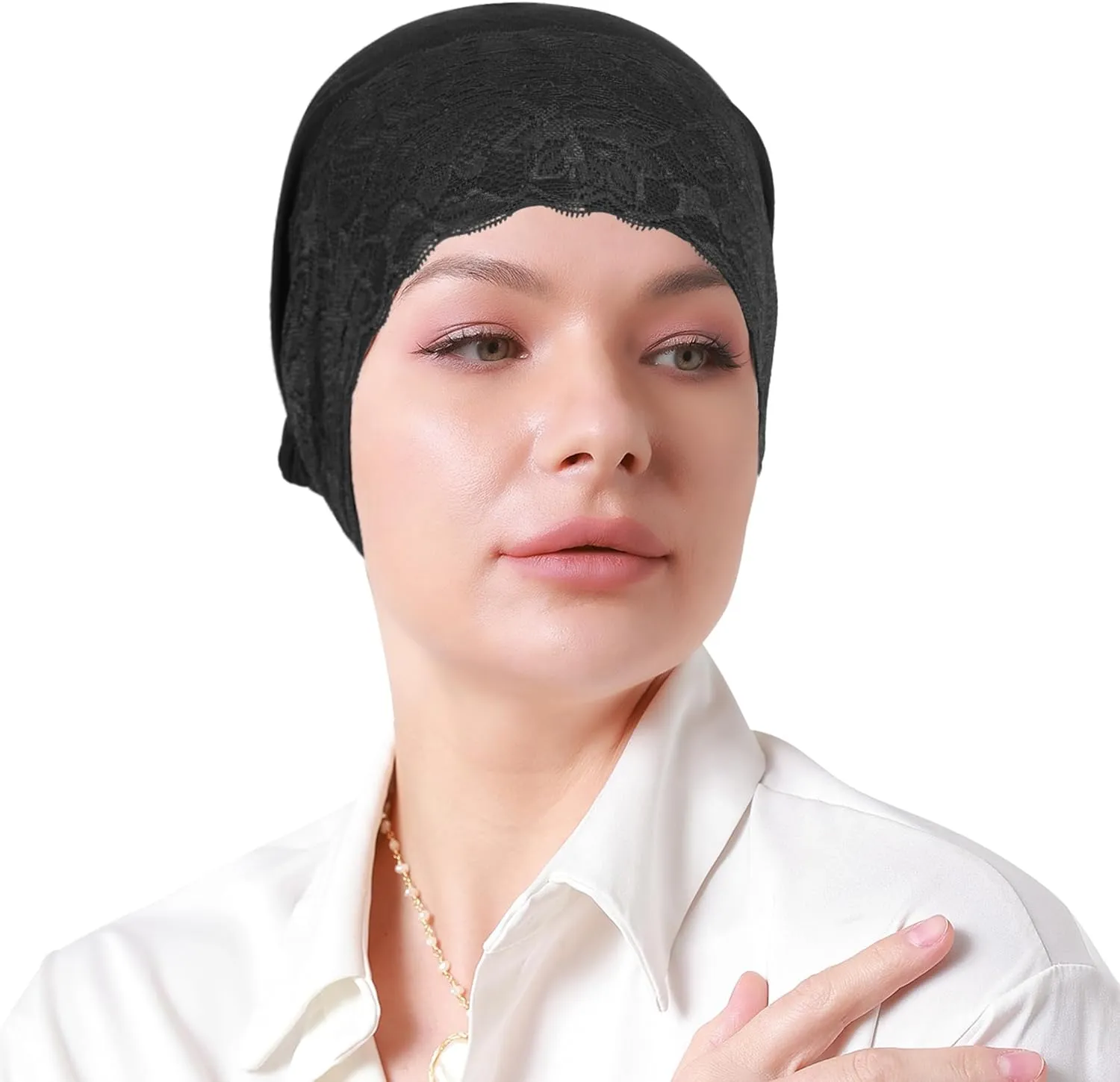 Muslim Hijab Undercap Women Underscarf Hijab Cap Islamic Turbans Scarf Inner Cap Eid Headscarf Hijab Bonnet