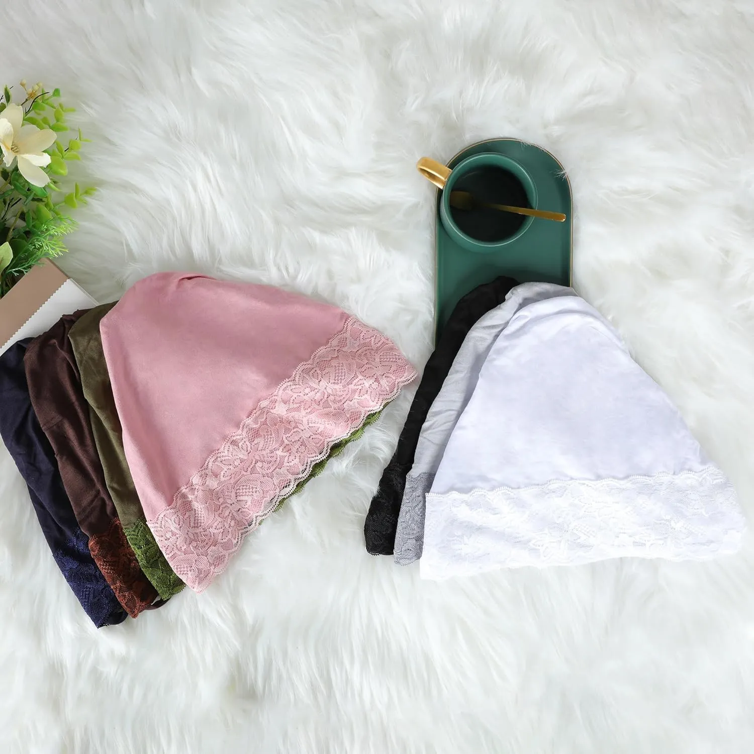 Muslim Hijab Undercap Women Underscarf Hijab Cap Islamic Turbans Scarf Inner Cap Eid Headscarf Hijab Bonnet