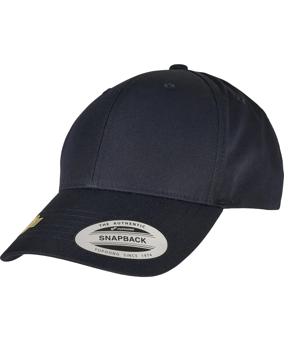 Navy - Recycled poly twill snapback (7706RS)