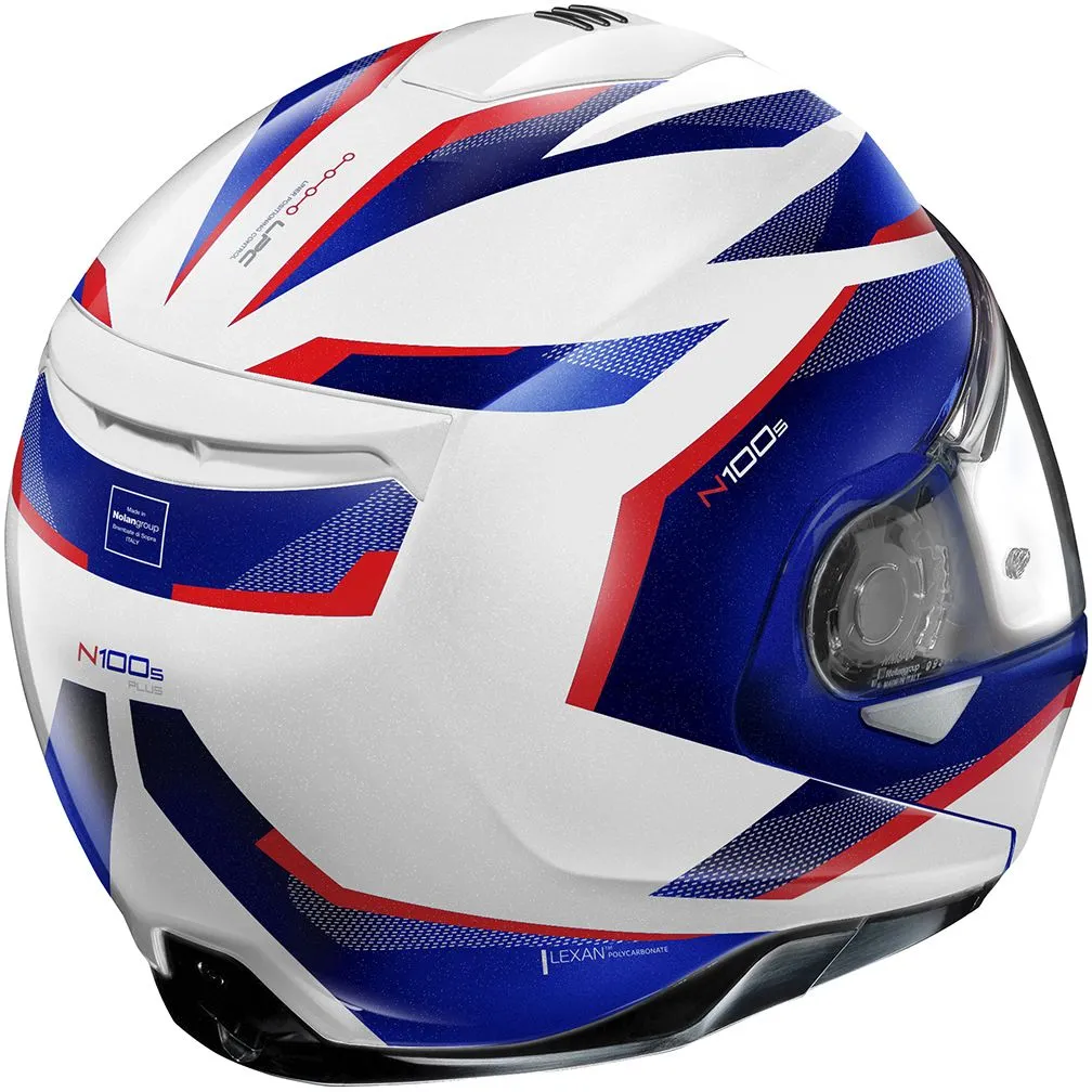 Nolan N100-5 Plus - Overland Metal White/Blue/Red - XX-Large