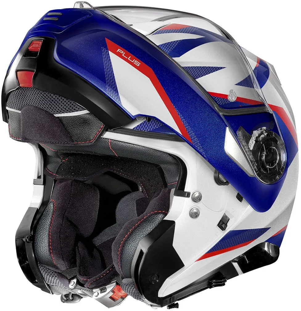 Nolan N100-5 Plus - Overland Metal White/Blue/Red - XX-Large