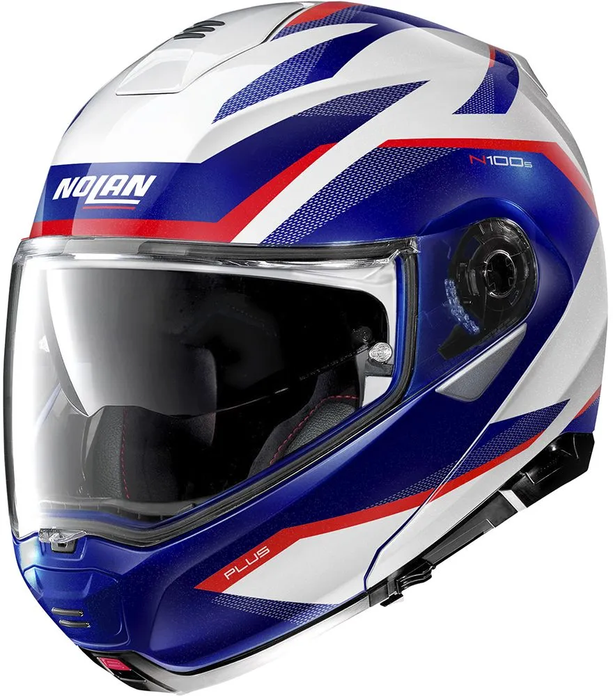 Nolan N100-5 Plus - Overland Metal White/Blue/Red - XX-Large