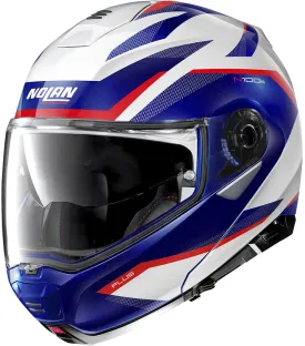 Nolan N100-5 Plus - Overland Metal White/Blue/Red - XX-Large