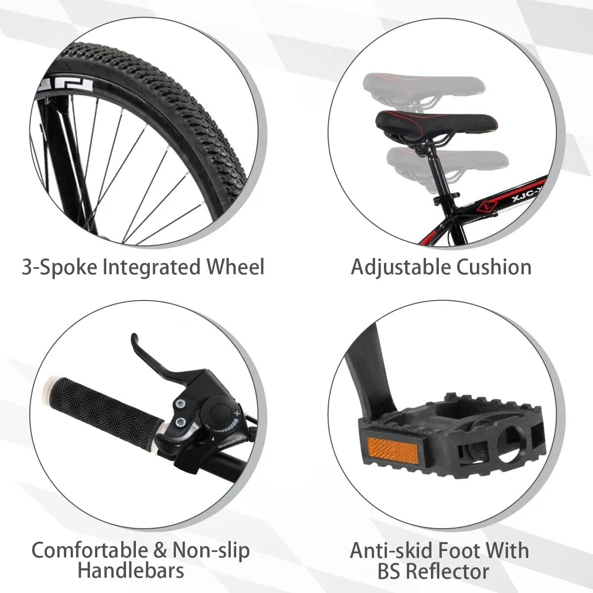 Outroad Folding Mountain Bike Foldable/Unfoldable Bike 26 Inch for Adult, 21-Speed Dual Suspension High-Carbon Steel MTB Foldable Bicycle, Dual Disc Brake Folding Bikes for Women and Men