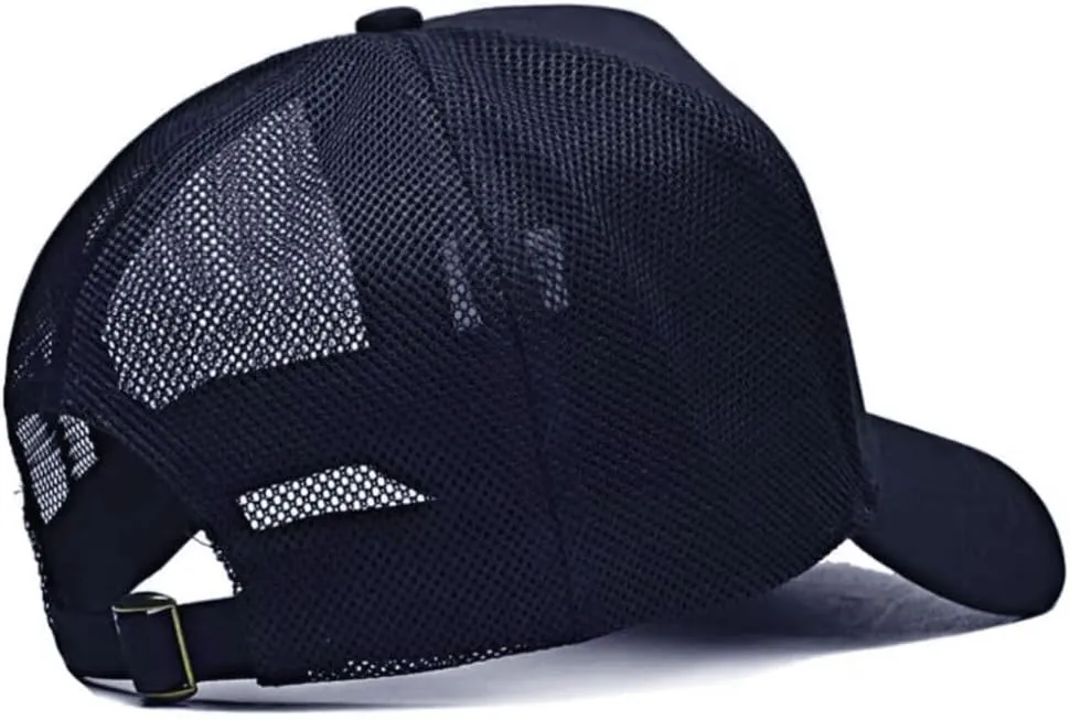 Oversize XXL Mesh Trucker Hat for Men Big Head Hats High Crown Baseball Cap Adjustable 23.6"-25.6"