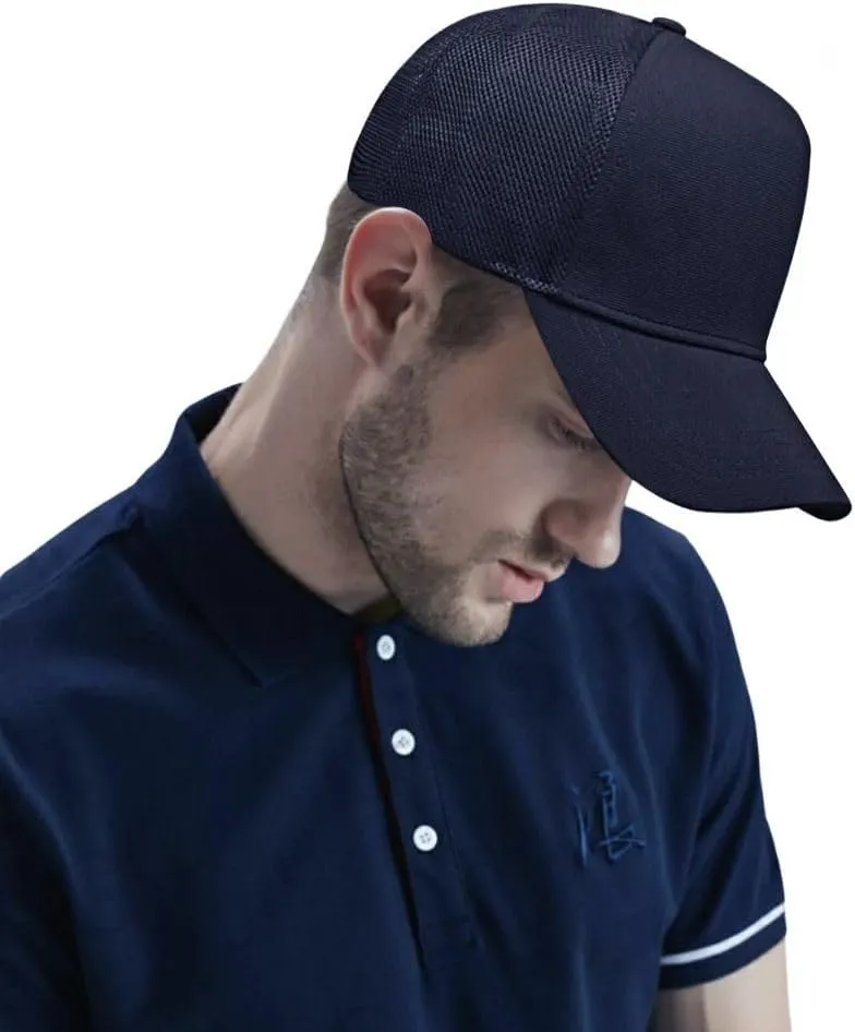 Oversize XXL Mesh Trucker Hat for Men Big Head Hats High Crown Baseball Cap Adjustable 23.6"-25.6"