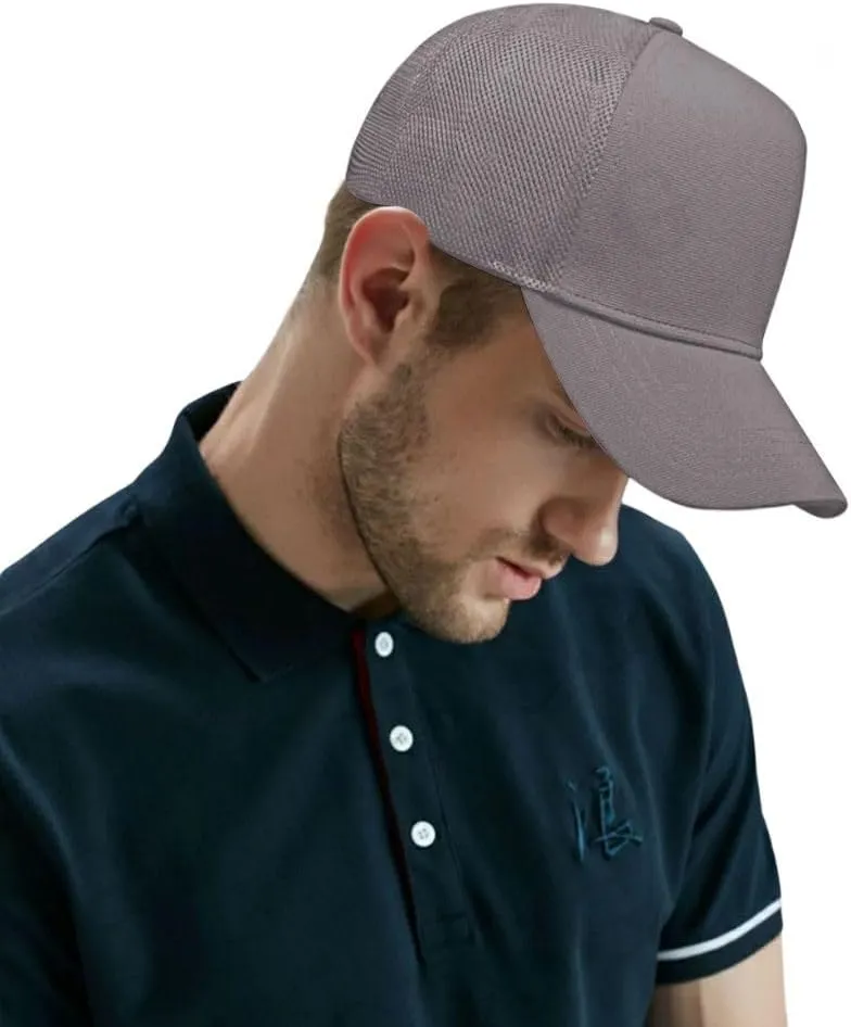 Oversize XXL Mesh Trucker Hat for Men Big Head Hats High Crown Baseball Cap Adjustable 23.6"-25.6"