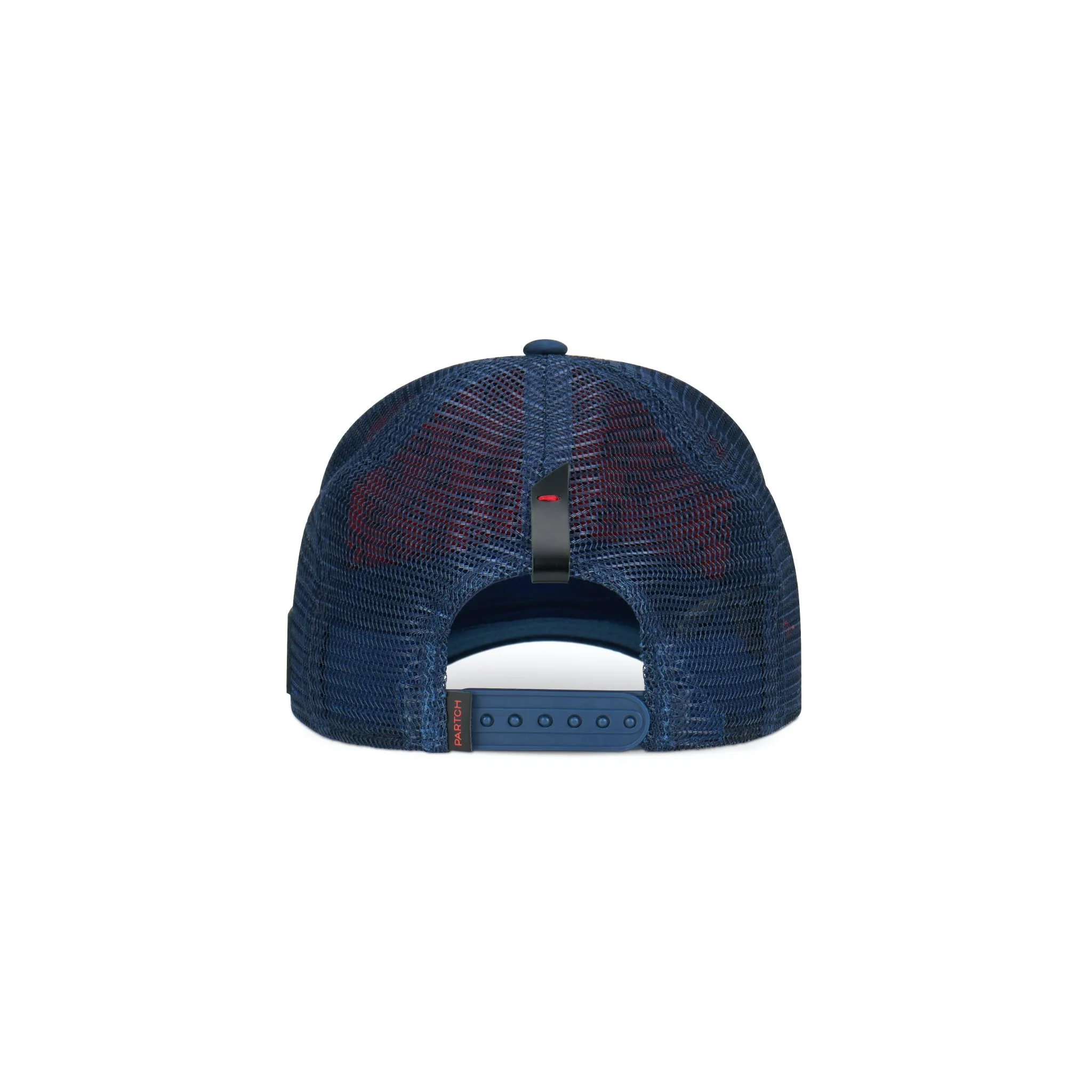Partch Dulxy Trucker Hat Navy Blue Removable Clip