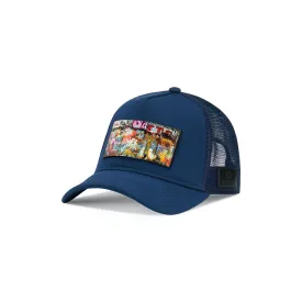 Partch Dulxy Trucker Hat Navy Blue Removable Clip