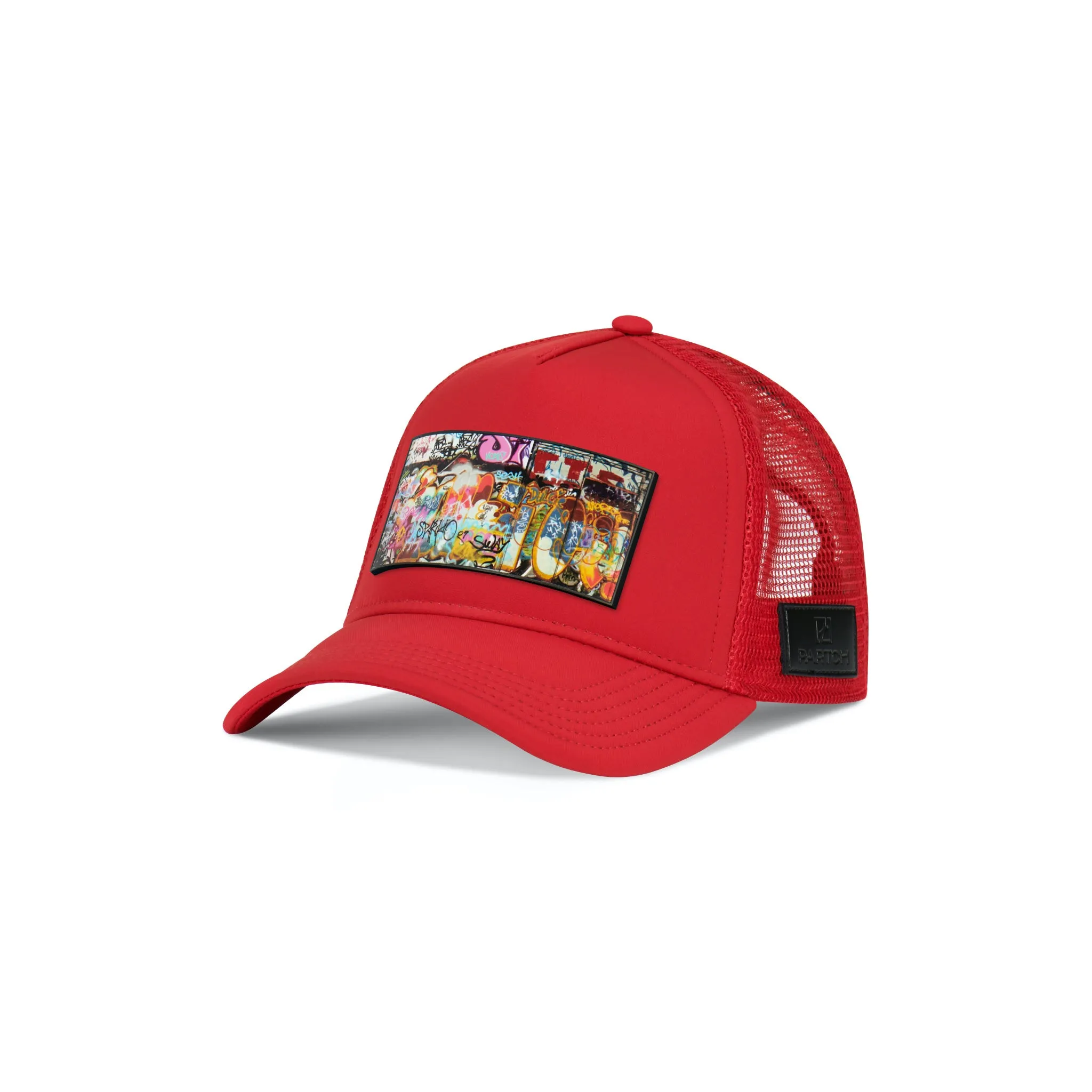 Partch Dulxy Trucker Hat Red Removable Clip