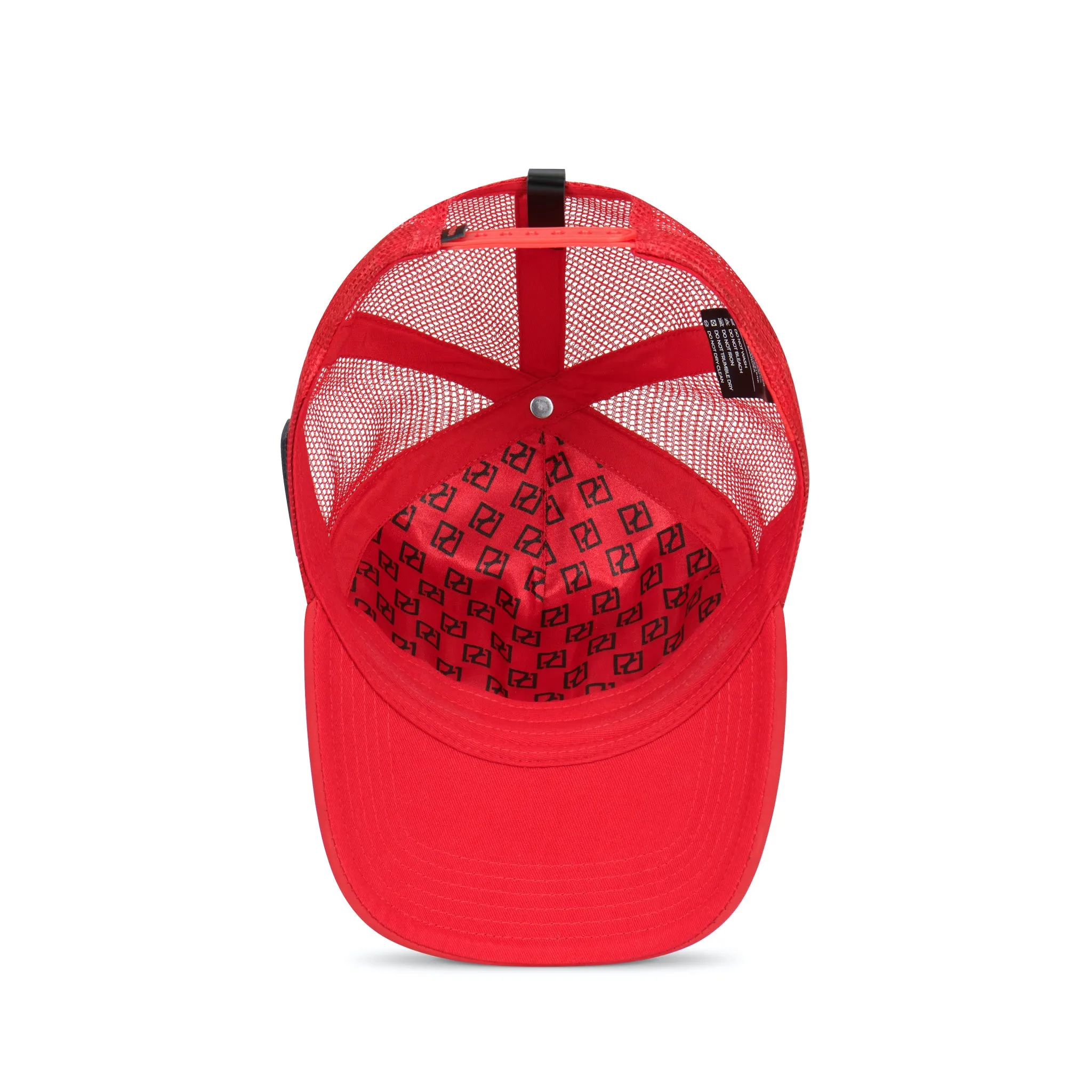 Partch Dulxy Trucker Hat Red Removable Clip