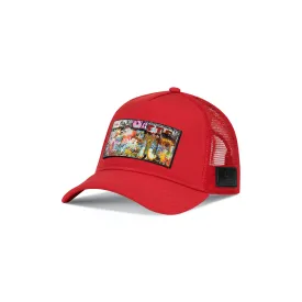 Partch Dulxy Trucker Hat Red Removable Clip