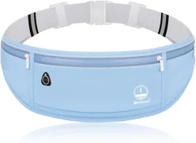 Slim Running Belt Fanny Pack for Women, Jogging Pocket Waist Pack Money Belt Phone Holder for Running Hiking Traveling - Blue