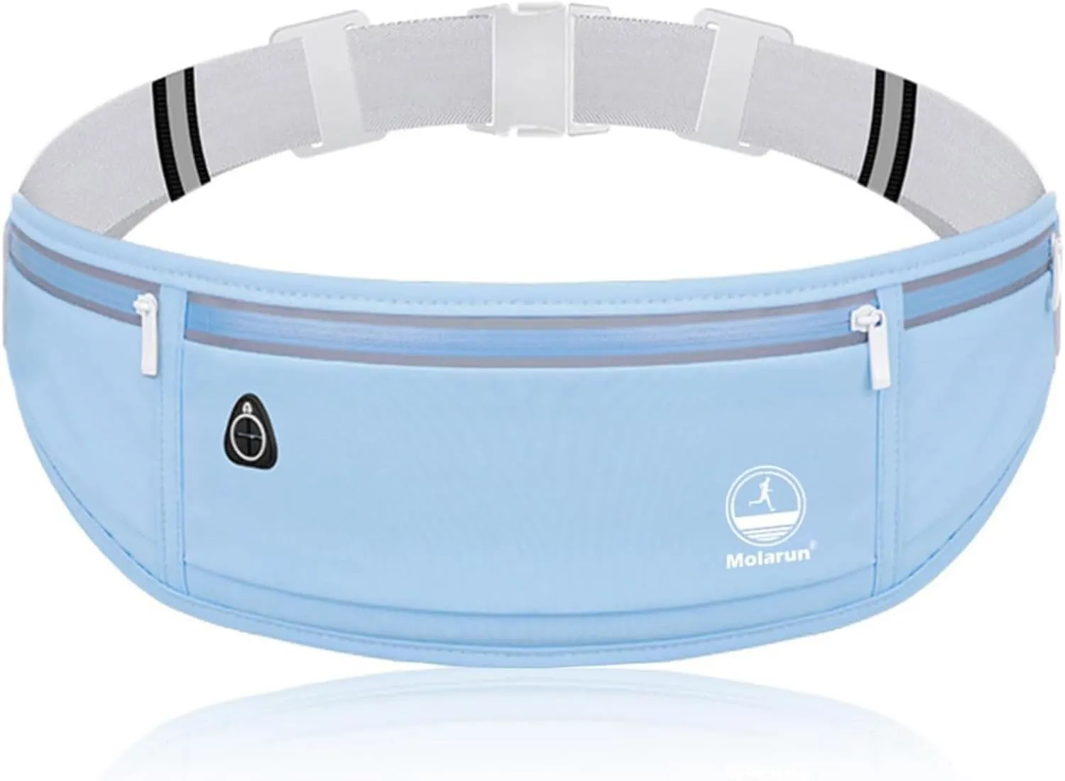 Slim Running Belt Fanny Pack for Women, Jogging Pocket Waist Pack Money Belt Phone Holder for Running Hiking Traveling - Blue
