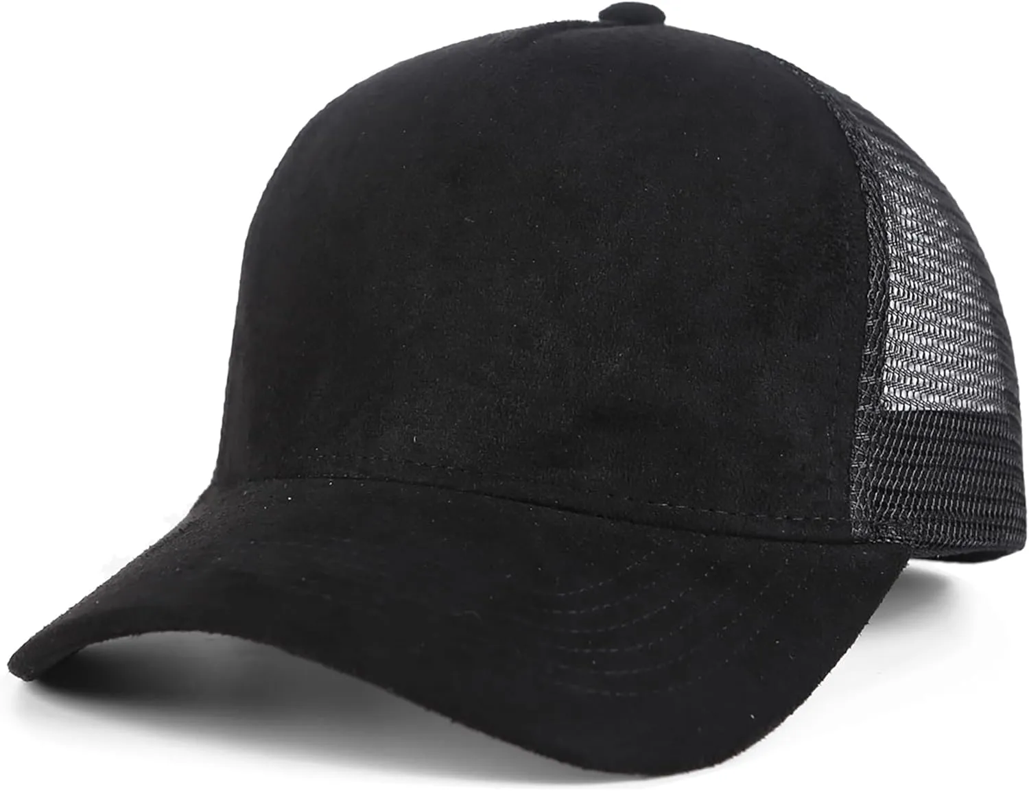 Suede Mesh Back Baseball Caps for Men Women Trendy Trucker Hats Dad Hat Sports Hat Breathable Snapback Hats 2025