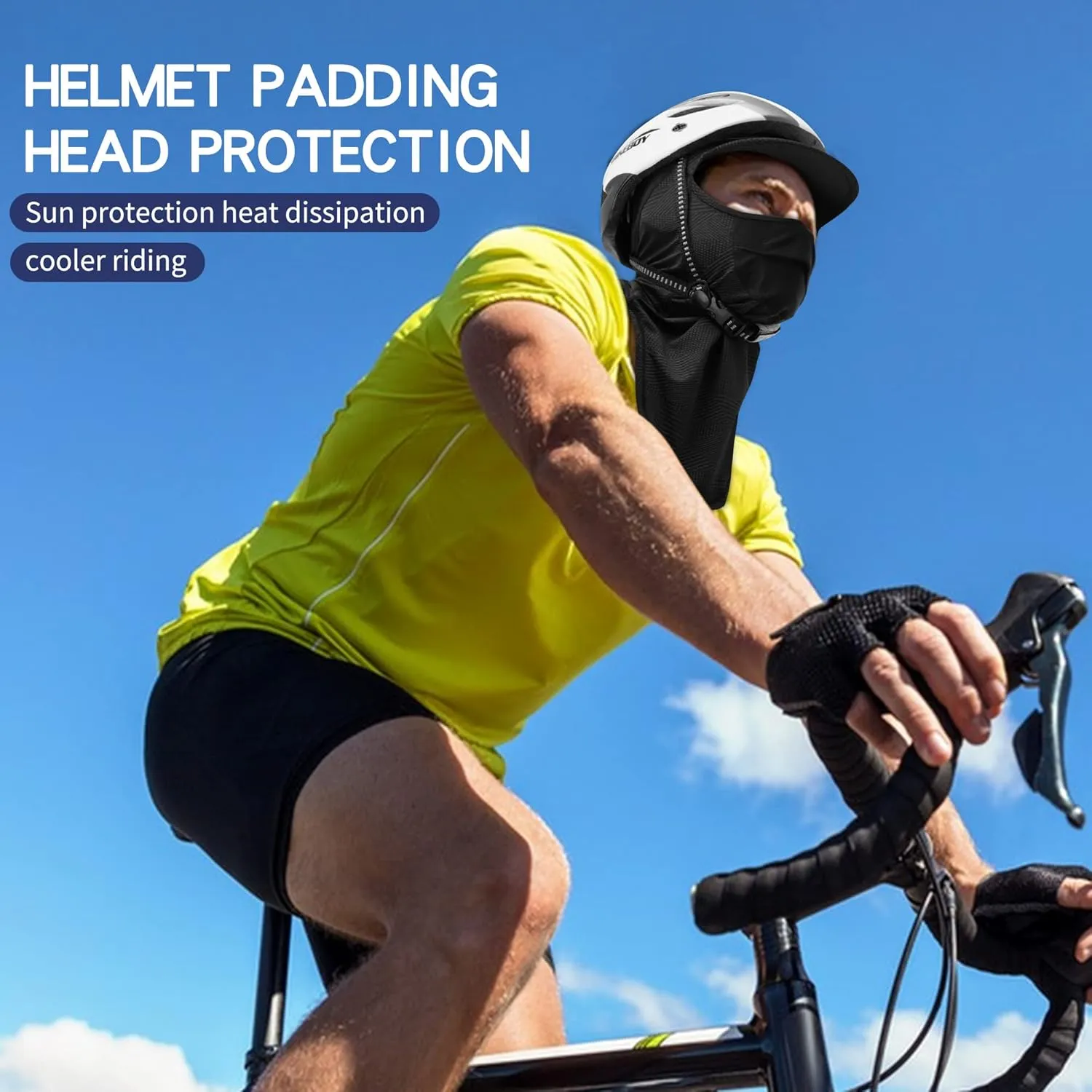SUNMECI Balaclava Sun Protection Breathable Brim Full Face Mask Cooling Fishing Boating Cycling Sun Mask for Men Women