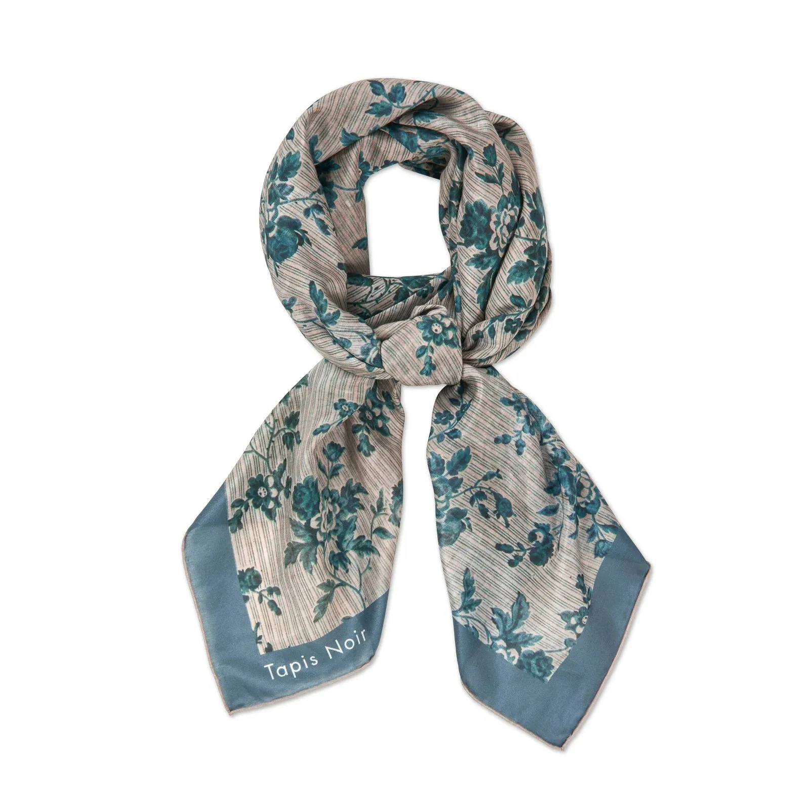 Tapis Noir Large Light Blue Stripe Scarf