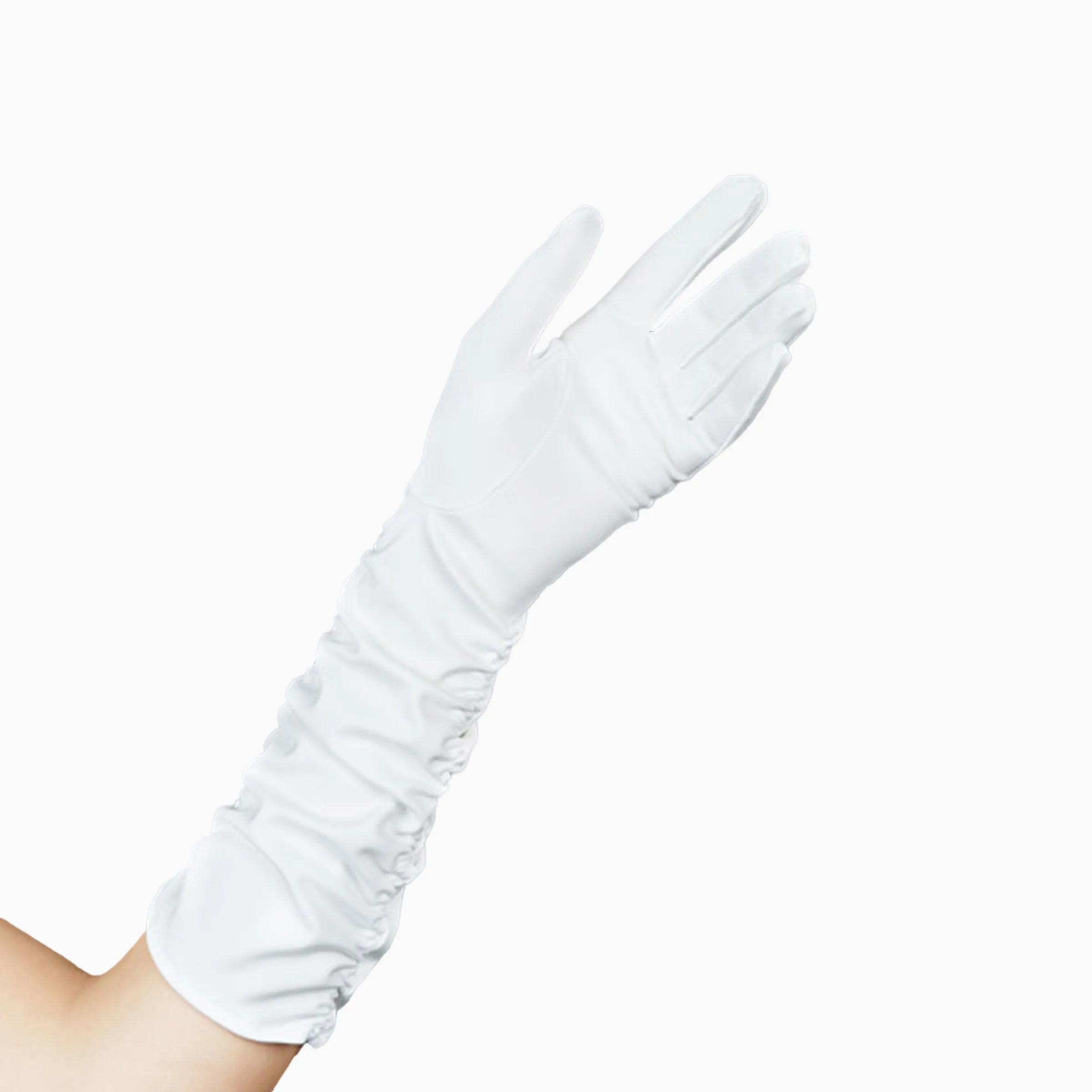 THE STEPHANIE - Long Gloves White