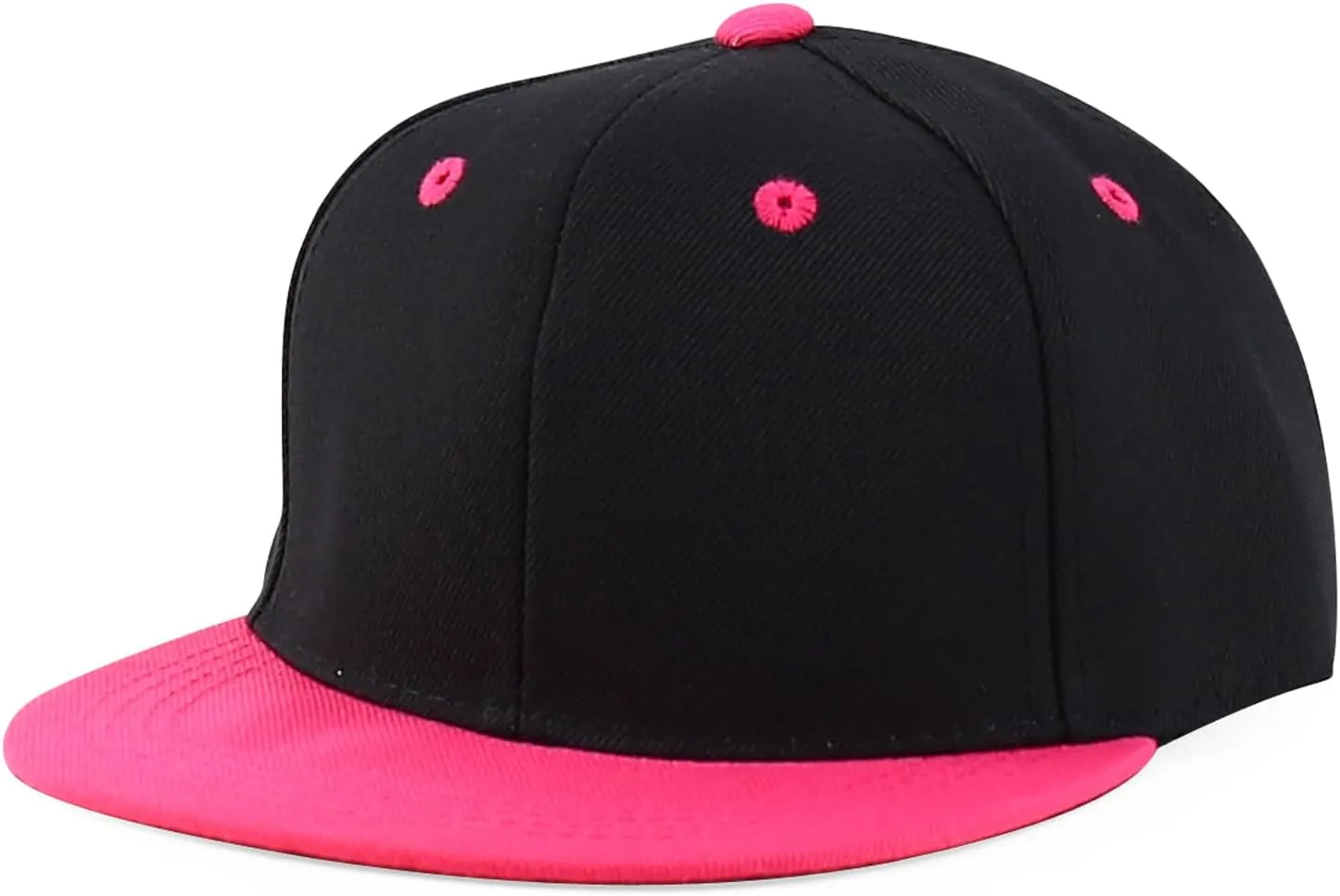 Trendy Apparel Shop Infant to Youth Plain Structured Flatbill Snapback Cap