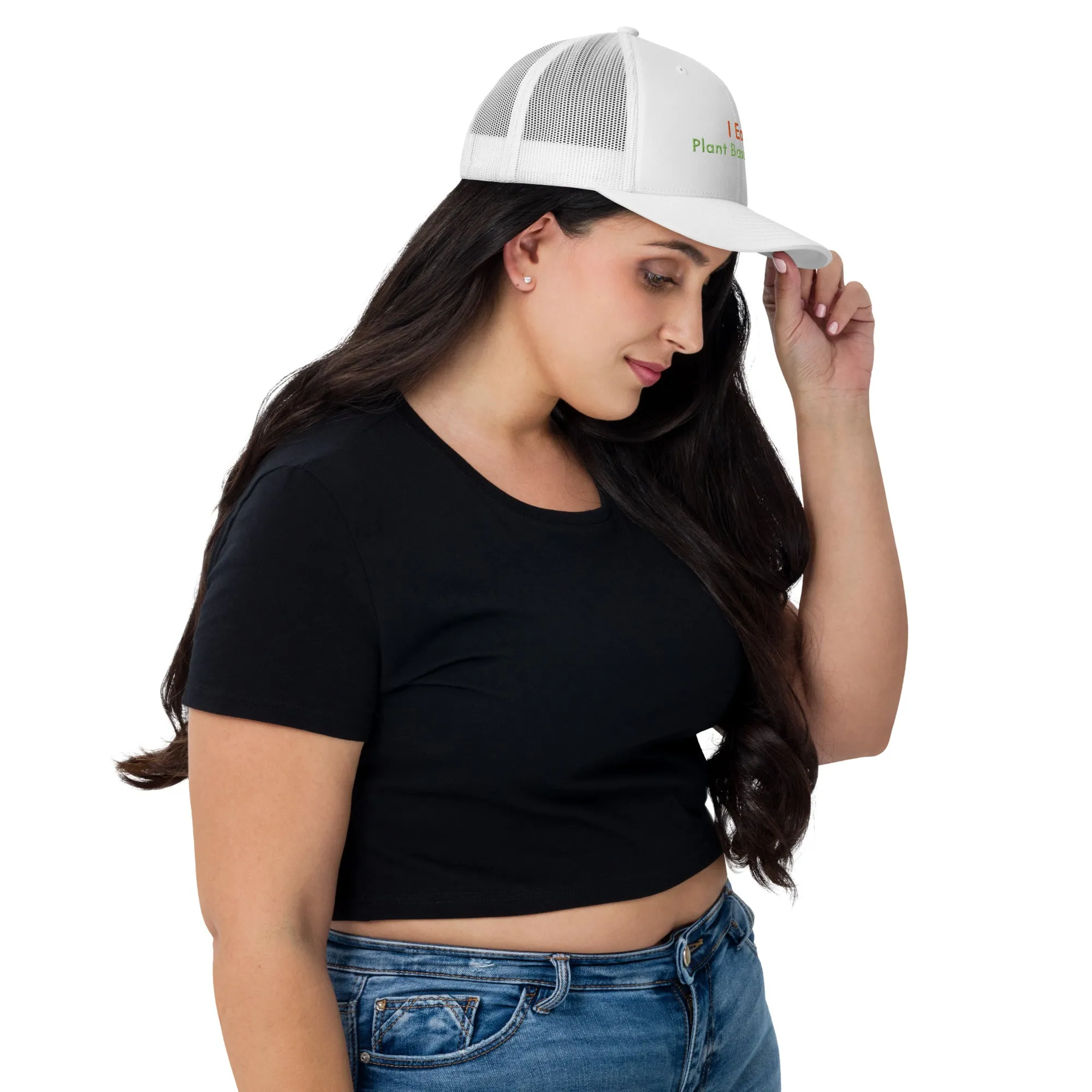 Trucker Cap Women (I Eat Plant Based Diet Trucker Cap - Model 0017)