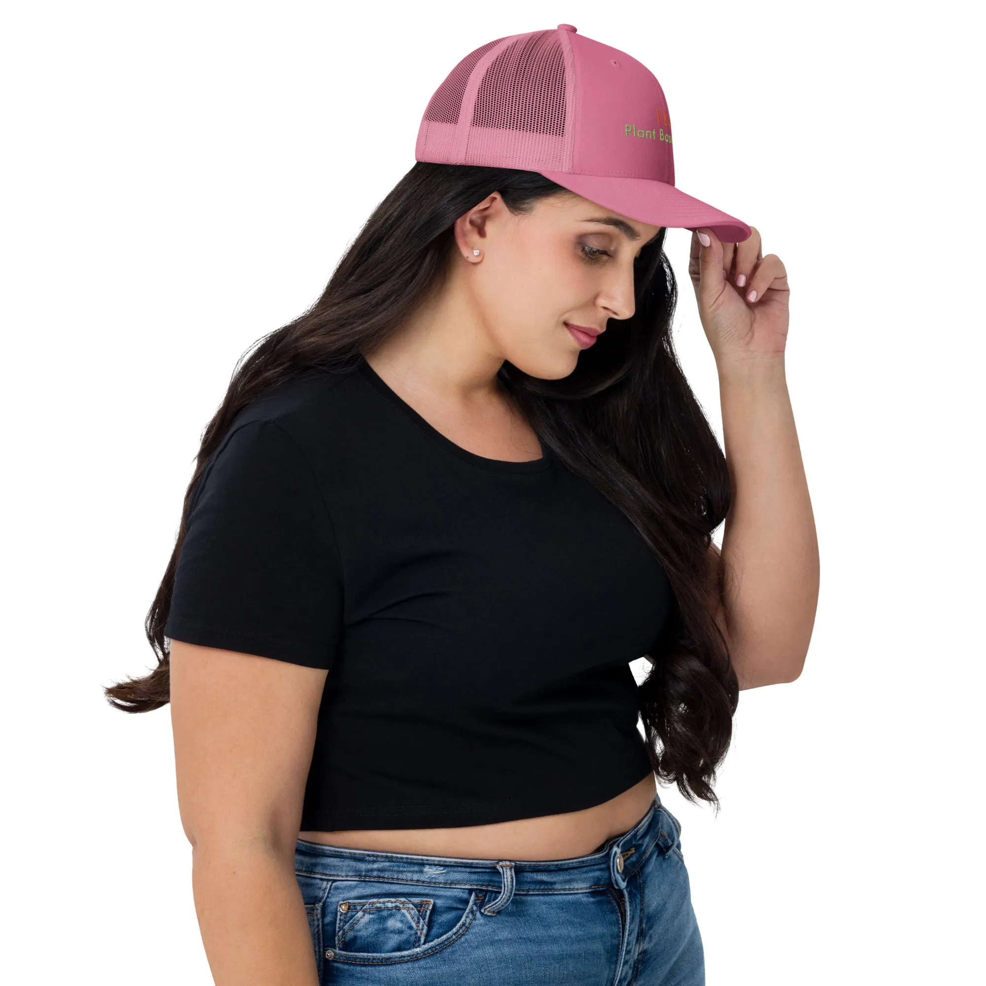 Trucker Cap Women (I Eat Plant Based Diet Trucker Cap - Model 0017)