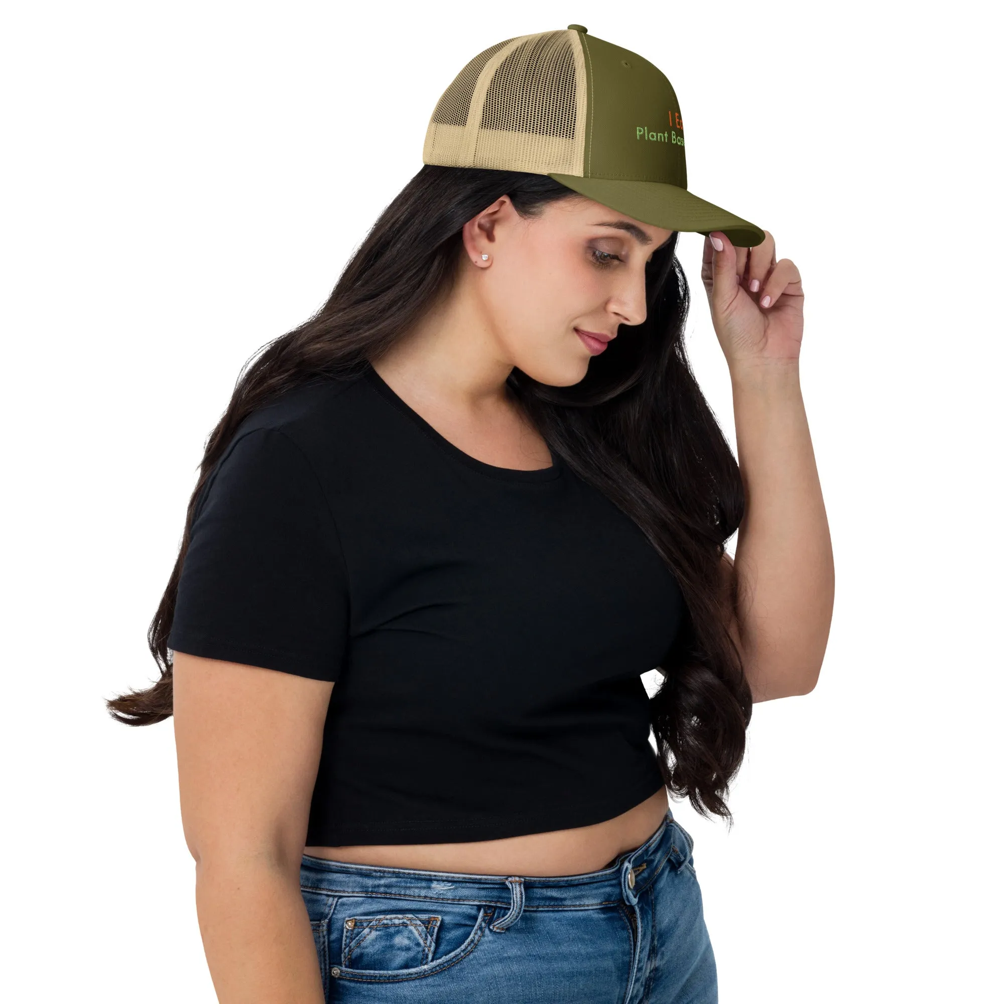 Trucker Cap Women (I Eat Plant Based Diet Trucker Cap - Model 0017)