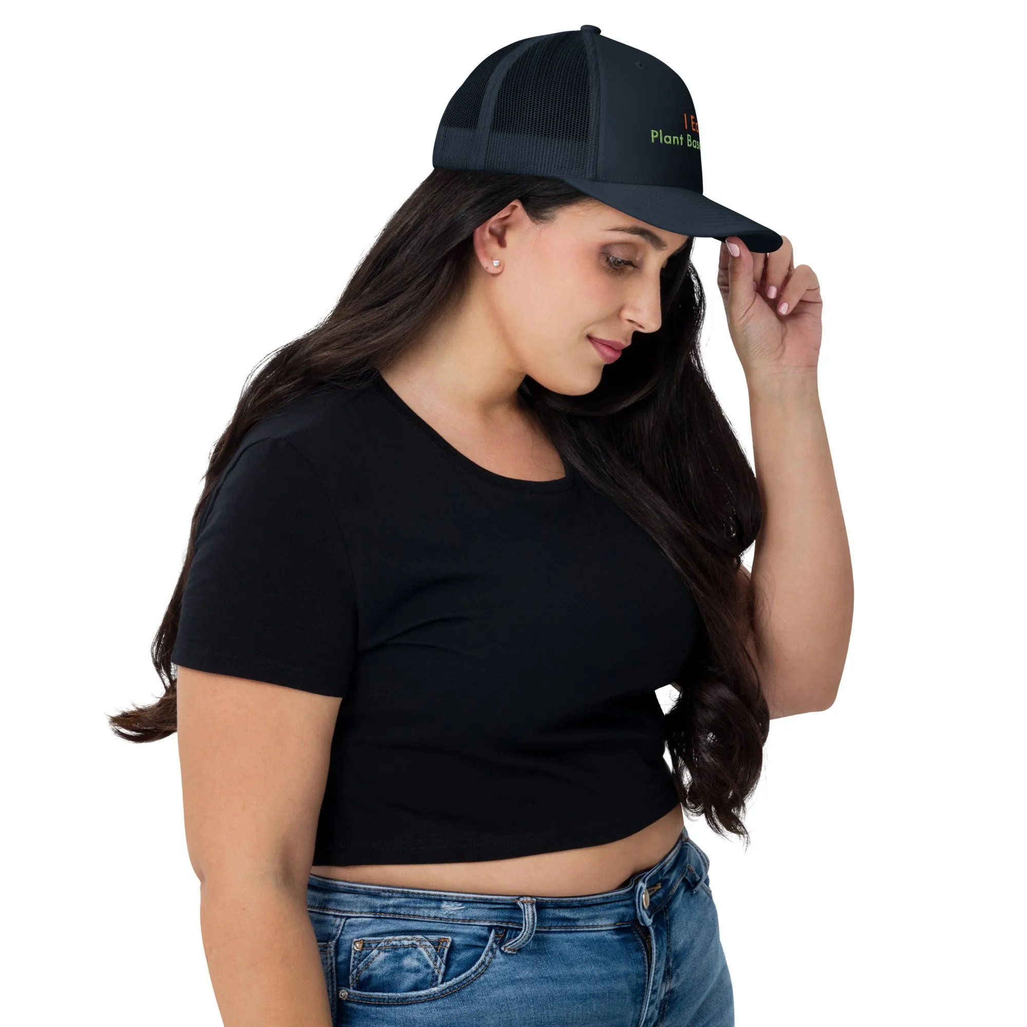 Trucker Cap Women (I Eat Plant Based Diet Trucker Cap - Model 0017)