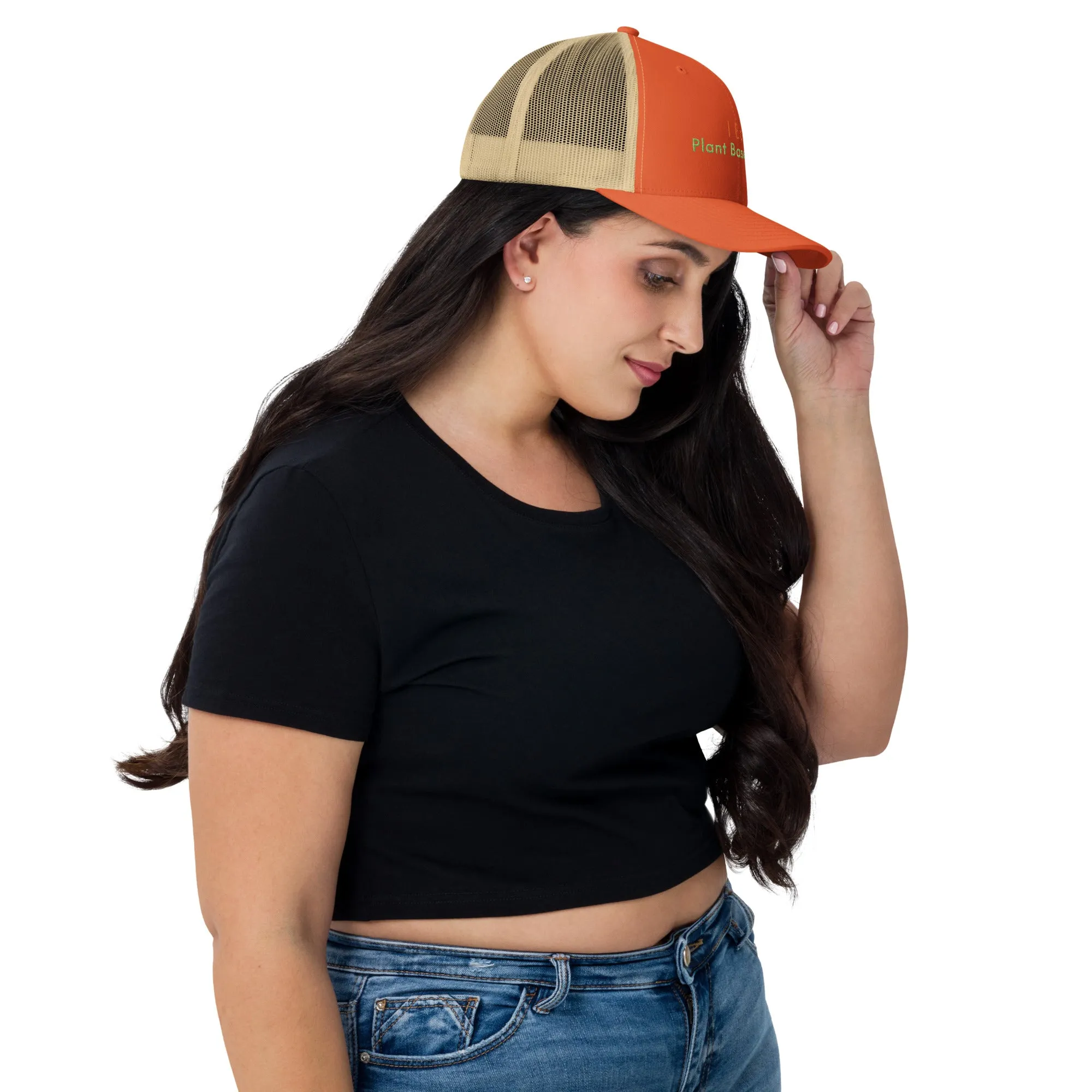 Trucker Cap Women (I Eat Plant Based Diet Trucker Cap - Model 0017)