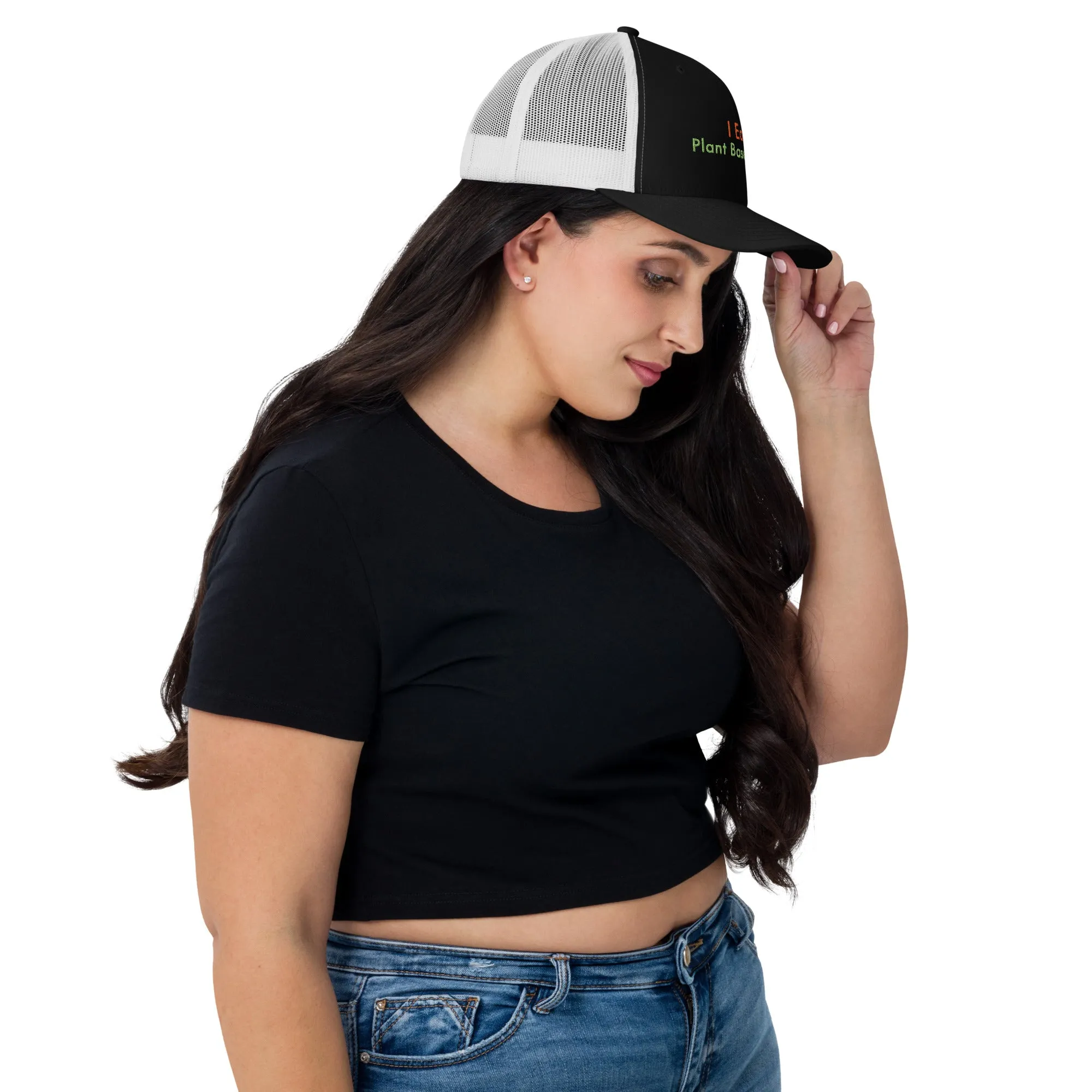 Trucker Cap Women (I Eat Plant Based Diet Trucker Cap - Model 0017)