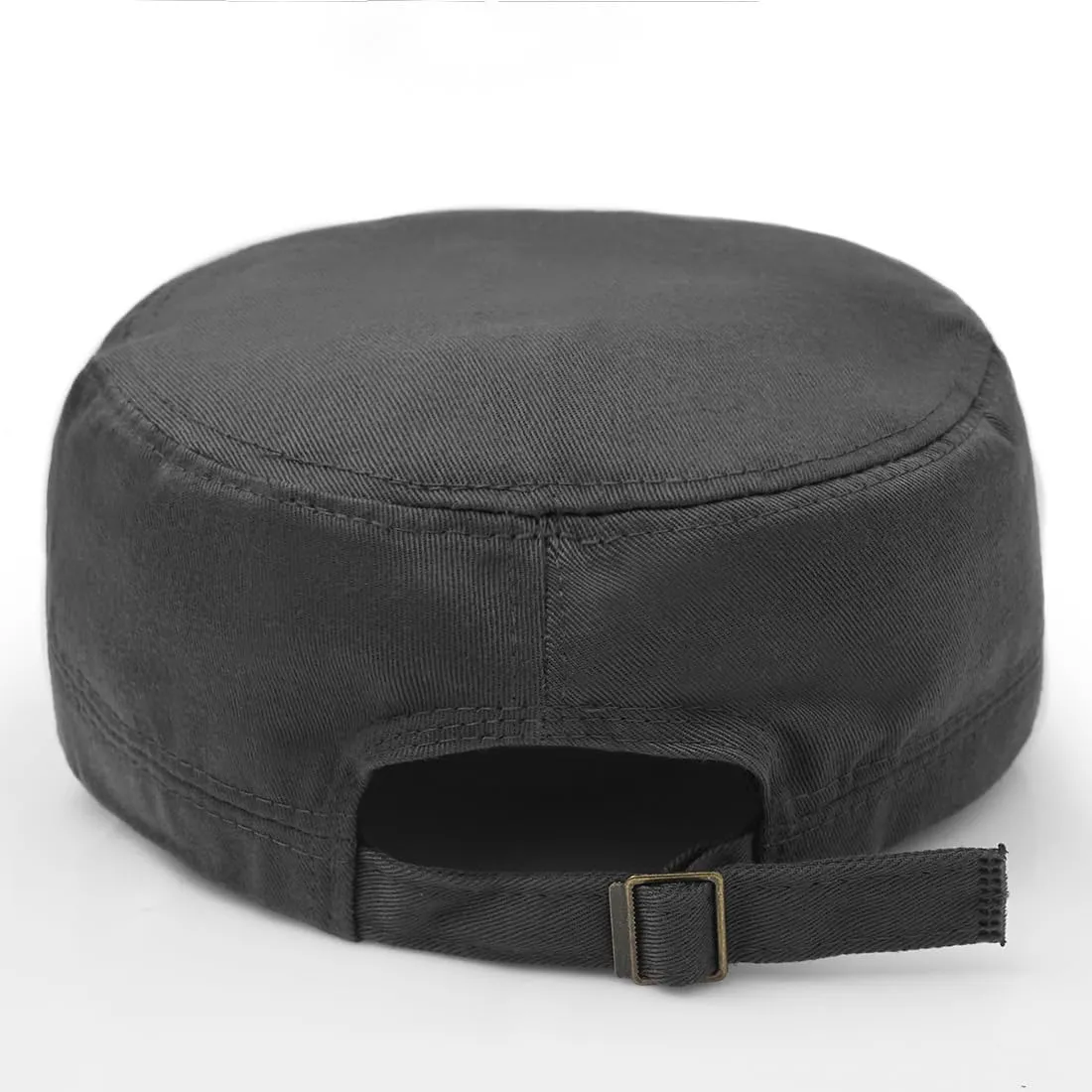 Unisex Cadet Army Cap Flat Top Cap Twill Military Corps Hat for Women Men