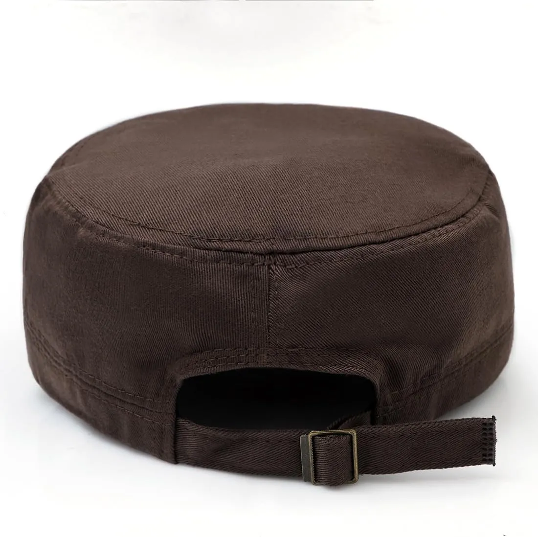 Unisex Cadet Army Cap Flat Top Cap Twill Military Corps Hat for Women Men
