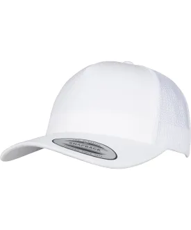 White - 5-Panel retro trucker cap (6506)