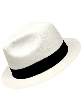 White Panama Hat for Men- Borsalino Hat