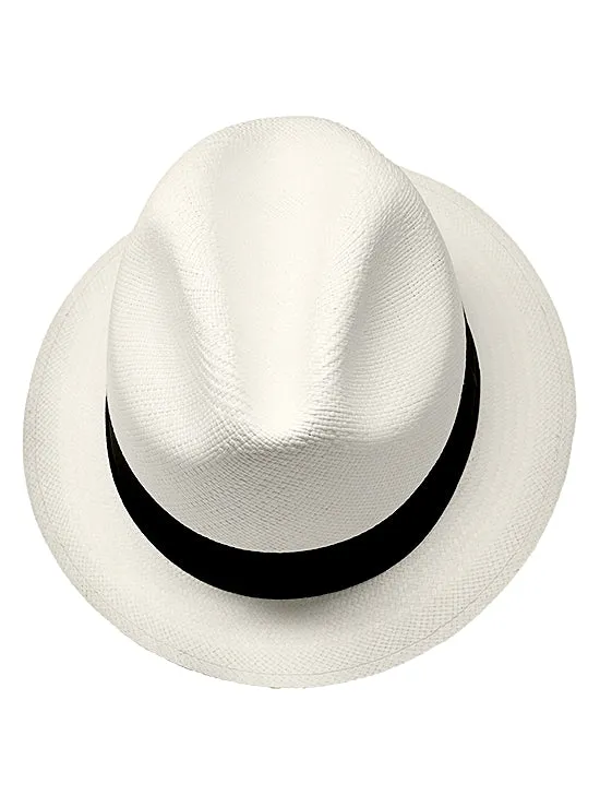White Panama Hat for Men- Borsalino Hat