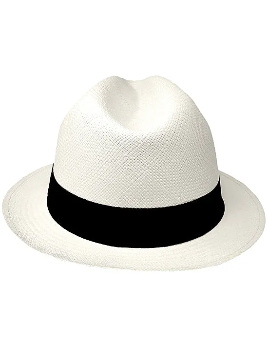 White Panama Hat for Men- Borsalino Hat