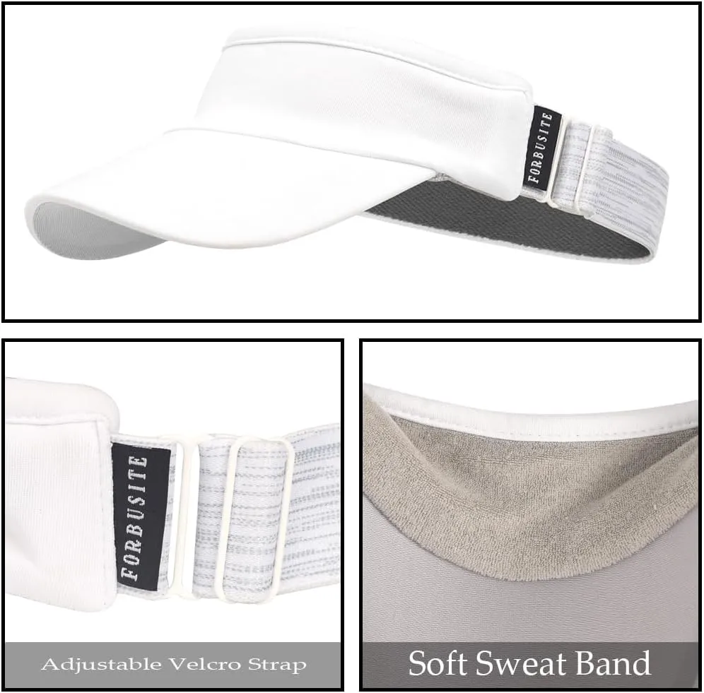 Women Sun Sport Visor Hats for Running,Tennis,Golf - Adjustable & Lightweight