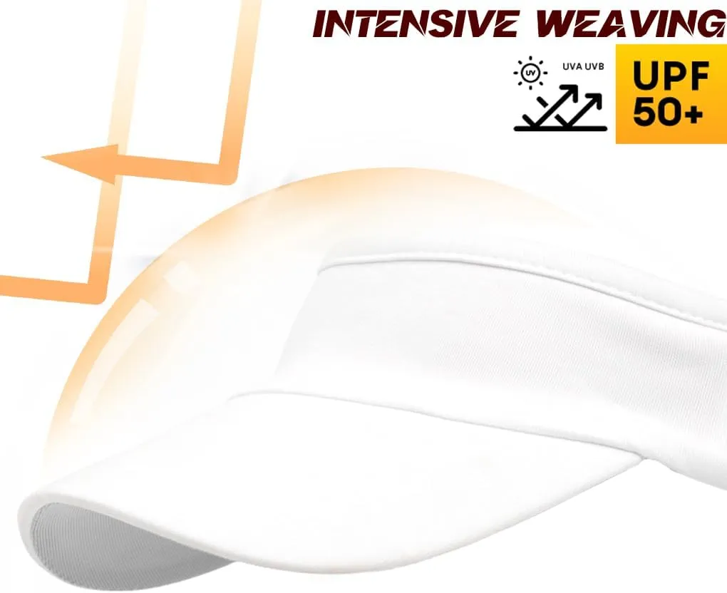 Women Sun Sport Visor Hats for Running,Tennis,Golf - Adjustable & Lightweight