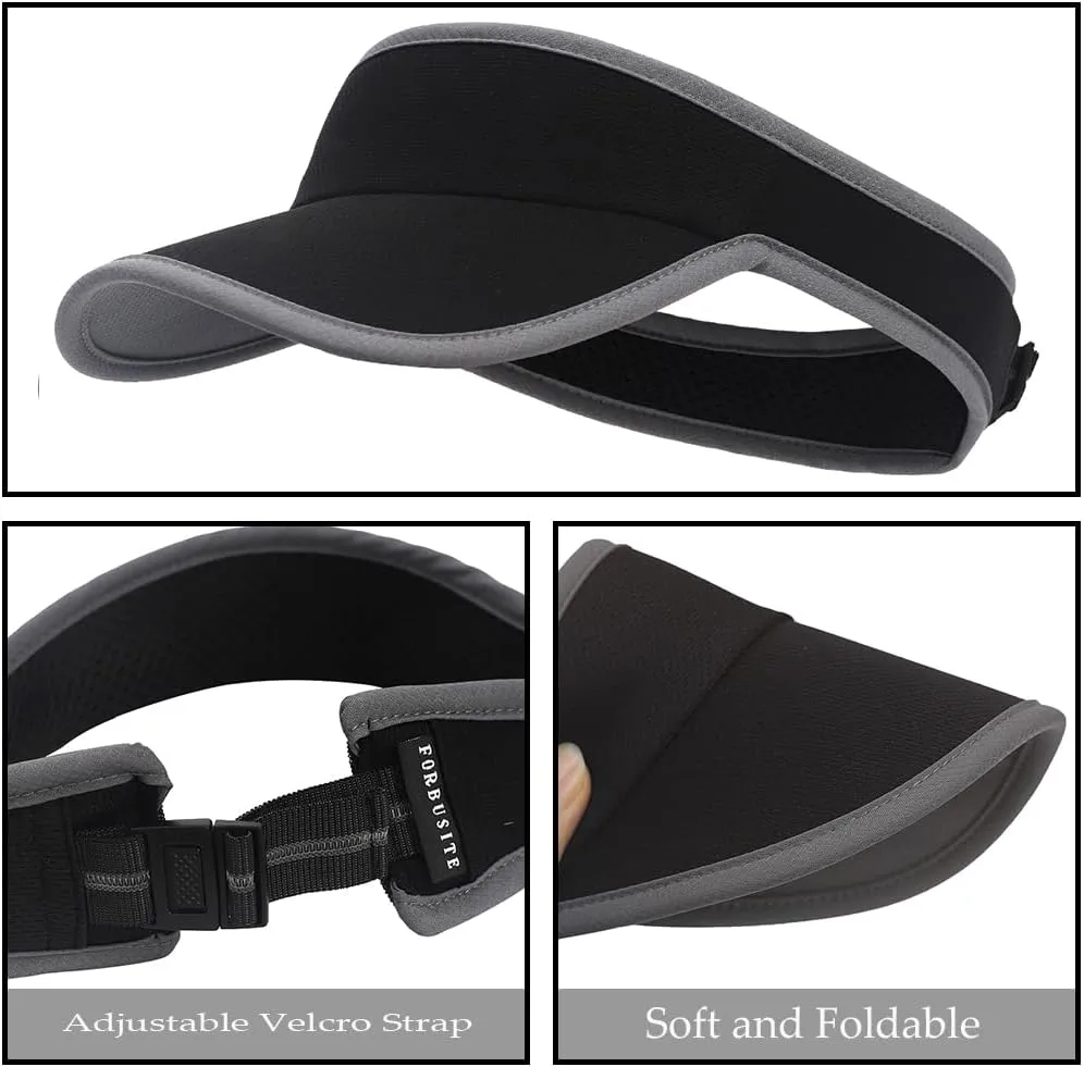 Women Sun Sport Visor Hats for Running,Tennis,Golf - Adjustable & Lightweight