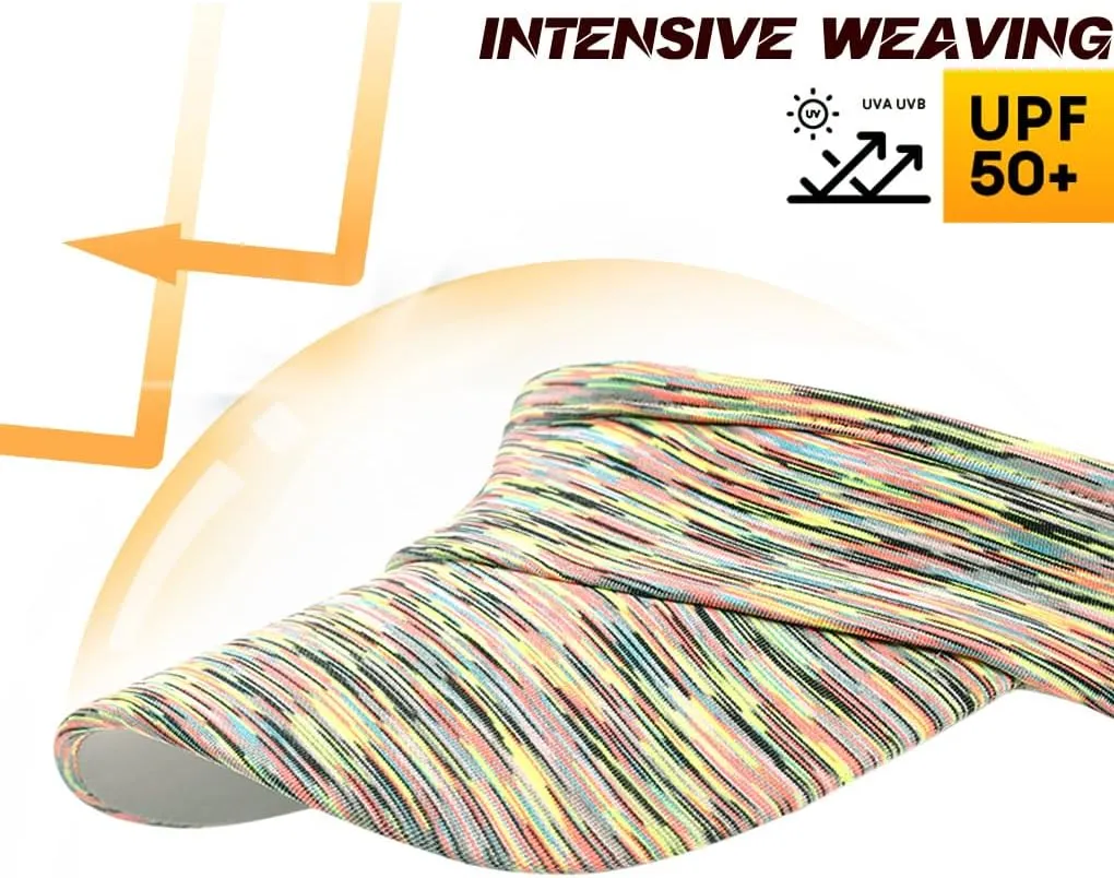 Women Sun Sport Visor Hats for Running,Tennis,Golf - Adjustable & Lightweight