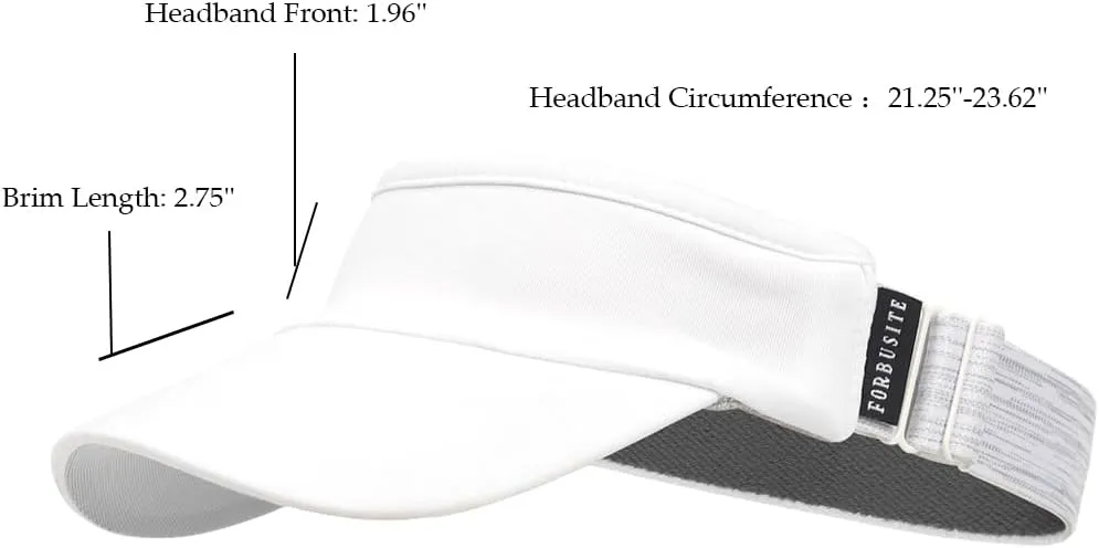 Women Sun Sport Visor Hats for Running,Tennis,Golf - Adjustable & Lightweight
