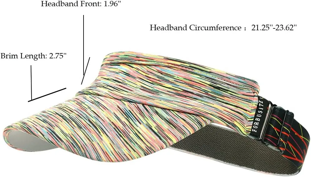 Women Sun Sport Visor Hats for Running,Tennis,Golf - Adjustable & Lightweight